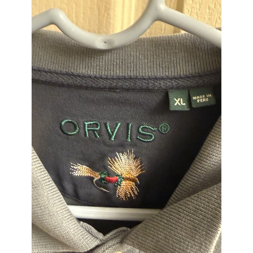 Orvis Signature Series Fishing Polo Shirt Men's XL Green‎ Short Sleeve